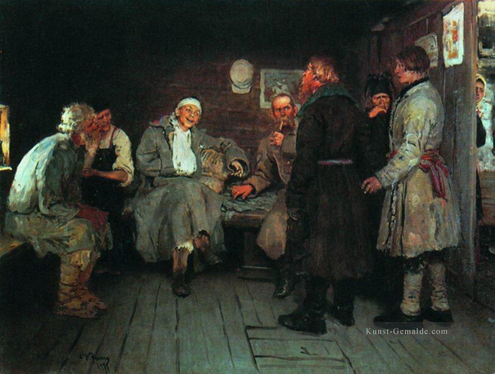 Rückkehr aus dem Krieg 1877 Ilya Repin Ölgemälde
